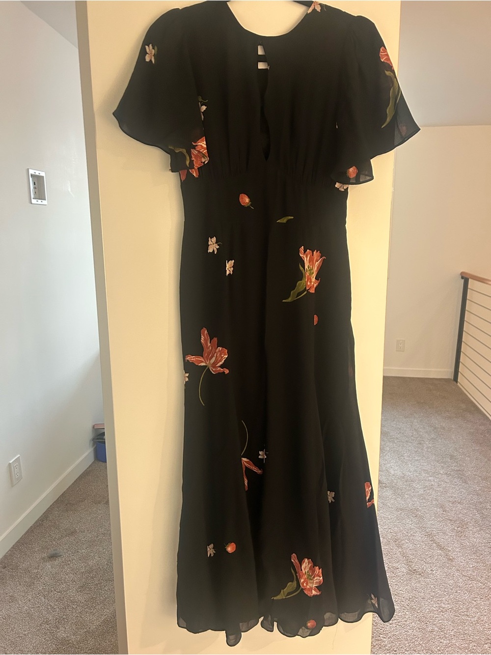 Reformation Midi Dress with Floral Print